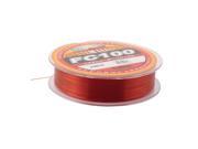 Unique BargainsFisherman Nylon Tensile Angling Reel Spool Wire Fishing Line Red 100M 328Ft