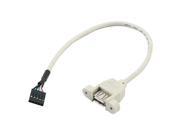 Unique BargainsMotherboard USB2.0 5 Pin Header to 1 Port A Female Adapter Cable 30cm Length