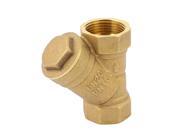 3 4PT 24.5mm Female Threaded Diameter Dual Ports Water Brass Gate Valve