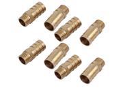 Unique Bargains1 4BSP Male Thread 14mm Hose Barb Tubing Fitting Coupler Connector Adapter 8pcs
