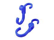 Unique BargainsFamily Bathroom Plastic S Shaped Clothes Bags Towel Hooks Hanging Hangers 2pcs