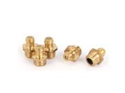 Unique Bargains M8 Male Thread 1.25mm Pitch Straight Brass Zerk Grease Nipple Fittings 5 Pcs