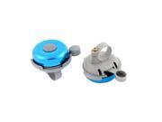 Unique Bargains Bike Cycle Bicycle Round 21mm Dia Handlebar Sound Alarm Bell Ring Blue 2 Pcs