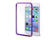 Aluminum Edge Shock Absorption Anti Scratch Phone Case Dark Purple for iPhone 7