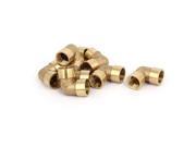 Unique Bargains3 8BSP Female Thread Brass 90 Degree Elbow Tube Pipe Connecting Fittings 8pcs