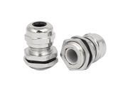 M14x1.5mm Hex Nut Relief Cord Grips Cable Glands Fixing Connectors Couplers 2pcs