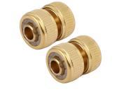 Unique Bargains1 2 inch Brass Garden Washing Water Hose Pipe Quick Connect Fittings 2pcs