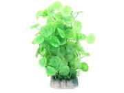 Unique BargainsAquarium Fish Tank Artificial Leaf Water Plant Decor Green 10.4 Inch Height