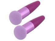 Sponge Mushroom Head Makeup Tool Cosmetic Facial Face Powder Puffs Purple 2 Pcs