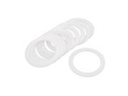 10Pcs 80x60x2mm Flange PTFE Sealing Gasket Sanitary Pipe Fitting Ferrule White