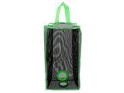 Unique BargainsHome PVC Fruit Vegetable Plastic Bag Holder Carrier Storage Organizer Green