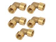 G1 8 Female Thread 90 Degree Elbow Hose Pipe Connectors Fittings Jointers 5pcs