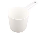 Home Kitchenware Plastic Round Nonslip Grip Deep Water Dipper Ladle Scoop White