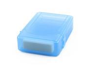 Plastic HDD External Protective Storage Box Blue for Laptop 2.5 Inch Hard Drive