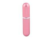 Unique Bargains6ml Portable Round Lipstick Shape Mini Perfume Spray Bottle Atomizer Case Pink
