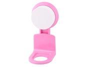 Unique BargainsBathroom Plastic Wall Mounted Suction Cup Body Wash Shower Gel Holder Rack Pink