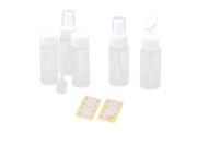 Unique BargainsTravelling Plastic Packing Container Dropper Spray Bottle Cosmetic Tool 7 in 1