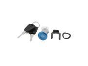 Cylinder Security Sitting Seat Lock w 2 Keys Set for Motorcycle Scooter