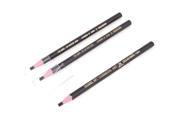 Woman Letters Print Coffee Color Body Eyeliner Pens Pencils Cosmetic Tool 3PCS