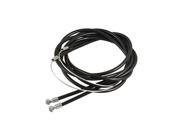 2 Pcs Cylindrical Head Bicycle Bike Front Rear Brake Cable Wire Black