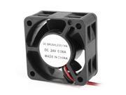 40x20mm DC 24V 0.06A 2 Terminals Connector Cooling Fan for Computer Chipset