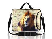 13 13.1 13.3 Beige Brown Lion Notebook Laptop Handle Shoulder Sleeve Bag