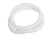 4pcs 3.9Ft White Plastic Flexible Flame Retardant Corrugated Hose Tube
