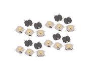 20Pcs 4 Pin Square 4mmx4mmx1.5mm Momentary DPDT Mini Push Button Switch