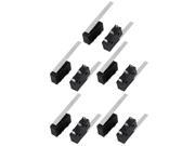 10Pcs AC250 125V 3A 3P Momentary 36mm Lever Arm Micro Switch Black KW12 9