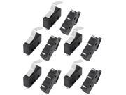 10Pcs AC250 125V 5A 3P Momentary 21mm Lever Arm Micro Switch Black KW12 3