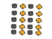 15Pcs 4 Pin Square 4mmx4mmx0.8mm Momentary SPDT Mini Push Button Switch
