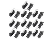 20Pcs AC250 125V 5A 3P Momentary 21mm Lever Arm Micro Switch Black KW12 3
