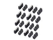 20Pcs AC250 125V 5A 3P Momentary 18mm Lever Arm Micro Switch Black KW12 7