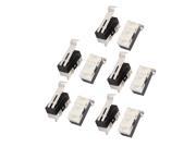 10Pcs 3 Terminals SPDT Straight Hinge Lever Momentary Miniature Micro Switch