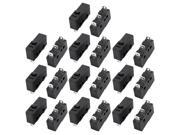 20Pcs AC250 125V 3A 3P Momentary Push Button Actuator Micro Switch Black KW12 0