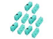 10Pcs AC250 125V 5A 3P Momentary Push Button Actuator Micro Switch Green KW12 0S