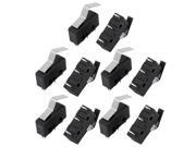 10Pcs AC250 125V 3A 3P Momentary 21mm Lever Arm Micro Switch Black KW12 3