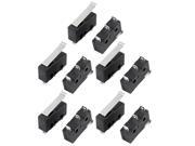 10Pcs AC250 125V 5A 3P Momentary 19mm Lever Arm Micro Switch Black KW12 5