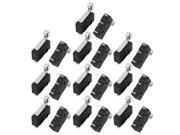 20Pcs AC250 125V 5A 3P Momentary 18mm Lever Arm Micro Switch Black KW12 2