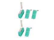 5Pcs AC250 125V 3A 3P Momentary 20mm Lever Arm Micro Switch Green KW12 91S