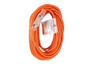 US Plug to Outlet Lighted Extension Cord Wire 13A 16AWG SJTW 50Ft Orange Outdoor