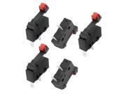 5Pcs AC250 125V 5A 2 Terminals Momentary 21mm Lever Arm Micro Switch KW12 22GC