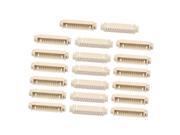 20Pcs 1.25mm Pitch 13Terminals Horizontal Patch Connector White