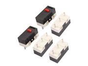 5Pcs 3 Pin Square 12.6mmx5.7mmx6.1mm Momentary SPDT Mini Push Button Switch