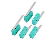 5Pcs AC250 125V 3A 3P Momentary 36mm Lever Arm Micro Switch Green KW12 9S
