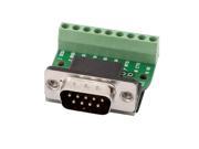 DB9 RS232 Serial Male Adapter Plate 9 Position Signal Module w Socket