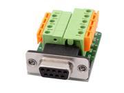 DB9 M6 G6 Serial Female Adapter Plate 9Position Terminal Connector Signal Module
