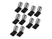 10 Pcs Black Self Adhesive Wire Orgnizer Clip Adjustable Cable Tie Clamp