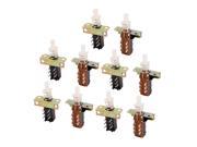 5Pcs 6 Terminals Spring Loaded SPST Latching Power Micro Push Button Switch