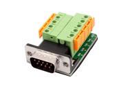 DB9 M6 G6 Serial Male Adapter Plate 9 Position Terminal Connector Signal Module
